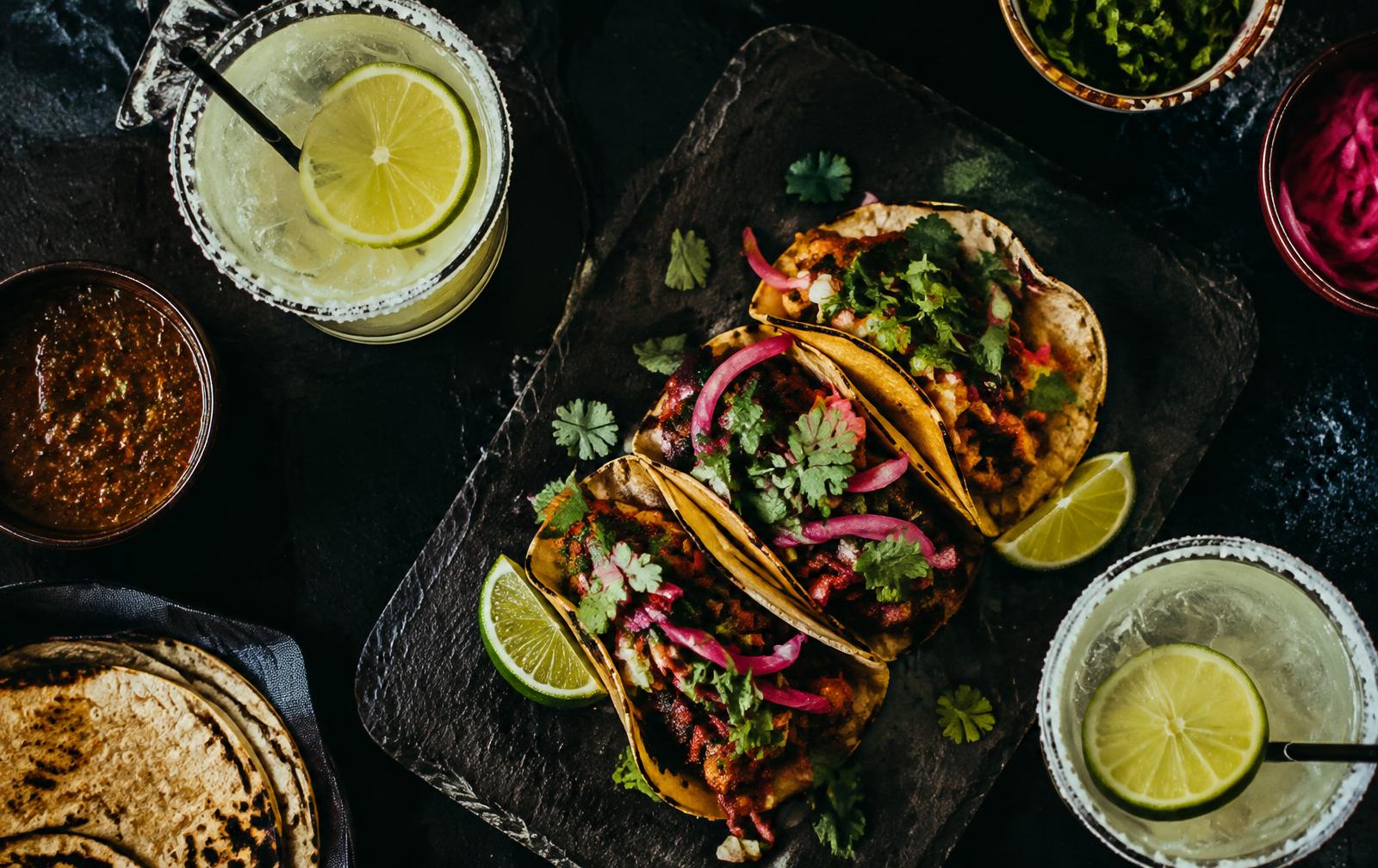 Tacos and margaritas
